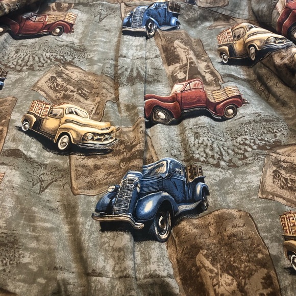 RedHead Long Sleeve Button up Shirt Men’s Large Vintage Trucks - Picture 5 of 16